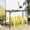 Yellow, variant on 18 Inch Industrial Metal Stools Set of 2, Stackable Classroom Stools, Backless Metal Dining Chairs for Indoor Outdoor
