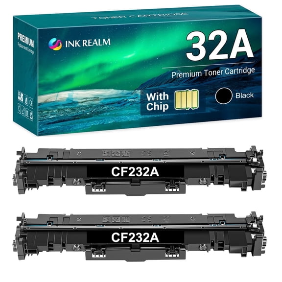 32A Drum Unit Black 2 Pack Compatible for 32A CF232A Laserjet Pro M203dw M227fdw M227fdn Printer High Yield (23000 Pages ) | Only 32A Drum Kit, No Toner