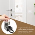thumbnail image 2 of Portable Lock Box Wall Mounted Key Lock Box Resettable Code Security Key Lock Box, 2 of 9
