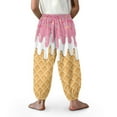 thumbnail image 4 of DISNIMO Ice Cream Bloomer Harem Pants for Girls Size 13-16 Girls Pants Loose Fit Harem Bloomers for Girls Baggy Pants Kids Girls Sweatpants Soft Beach Pants for Girls Jogger Pants High Waisted, 4 of 7