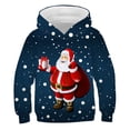 thumbnail image 5 of Sudadera con capucha con estampado de Papá Noel y árbol de Navidad de dibujos animados para niños, divertida, para primavera y otoño, informal, de manga larga, 5 of 5