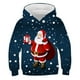 thumbnail image 5 of Sudadera con capucha con estampado de Papá Noel y árbol de Navidad de dibujos animados para niños, divertida, para primavera y otoño, informal, de manga larga, 5 of 5