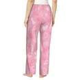 thumbnail image 3 of Naloa Breast Cancer Awareness Print Women’s Ultra-Soft Comfy Pajama Lounge Pants with Pockets & Drawstring, 3 of 8