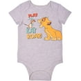 thumbnail image 6 of Disney 5 Pack Lion King Short Sleeve Babys Onesie Set, Simba and Friends Creeper Bundle, 9 Months Gray, 6 of 9