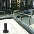 thumbnail image 1 of QUMIIRITY 1Pc Black Glass Clamp Stair Railing Accessory Efficient Practical Glass Holder, 1 of 5
