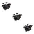 thumbnail image 3 of Diadema de malla de plumas con clip Sonducket negro ajuste elegante y ajustable, 3 of 6