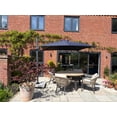 thumbnail image 4 of PURPLE LEAF 8 Feet Square Cantilever Umbrella Patio Umbrella with Base Outdoor Umbrella Aluminum Offset with 360-degree Rotation for Garden Deck Pool Patio, Navy Blue, 4 of 12