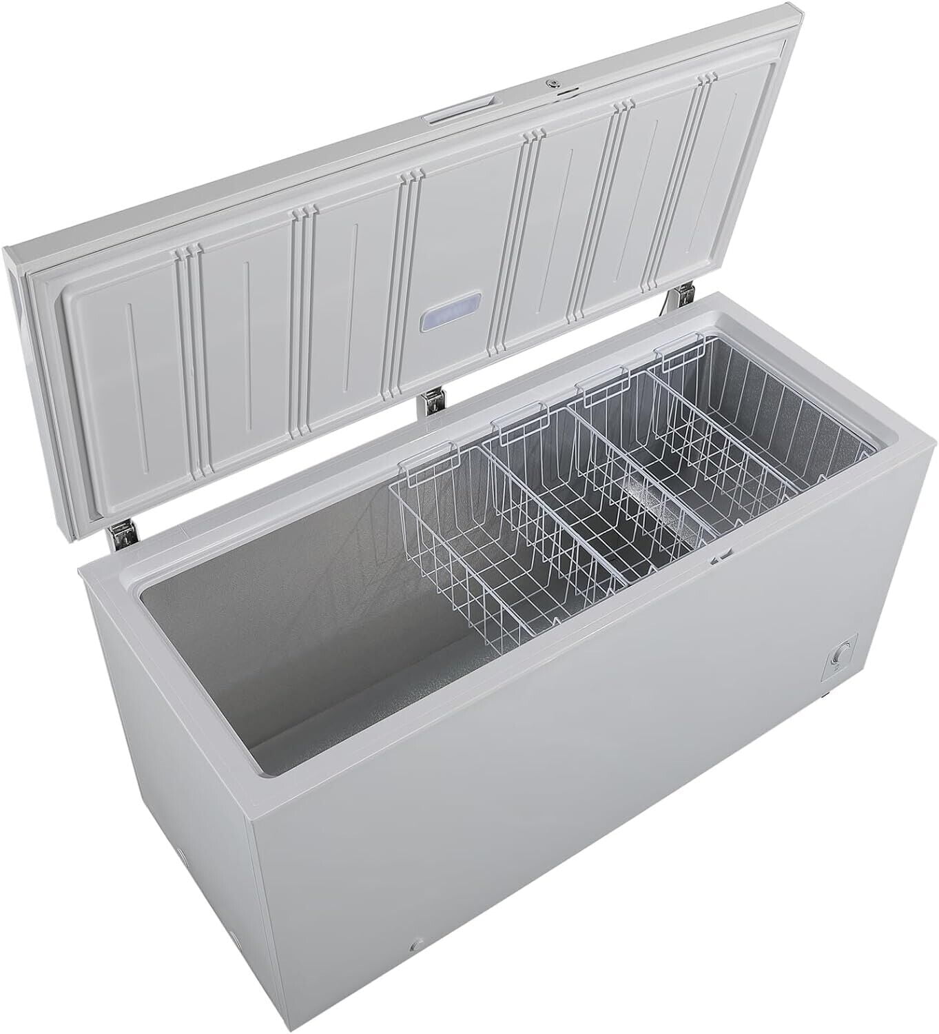 Smad 18 Cu.Ft Chest Freezer Deep Freezer Adjustable Thermostat Control Wire Basket