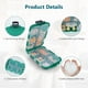 thumbnail image 4 of ZHAOCHENG Pastillero portátil, organizadores de pastillas diarios de 7 días, pastillero con 10 compartimentos, pastilleros de plástico, dispensador de pastillas para vitaminas, suplementos y medicamen, 4 of 5
