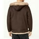 thumbnail image 4 of Ceisia Men's Outdoor Sports Jacket Hooded Long Sleeve Winter Loose Fit with Button Gift with Pockets, 4 of 7
