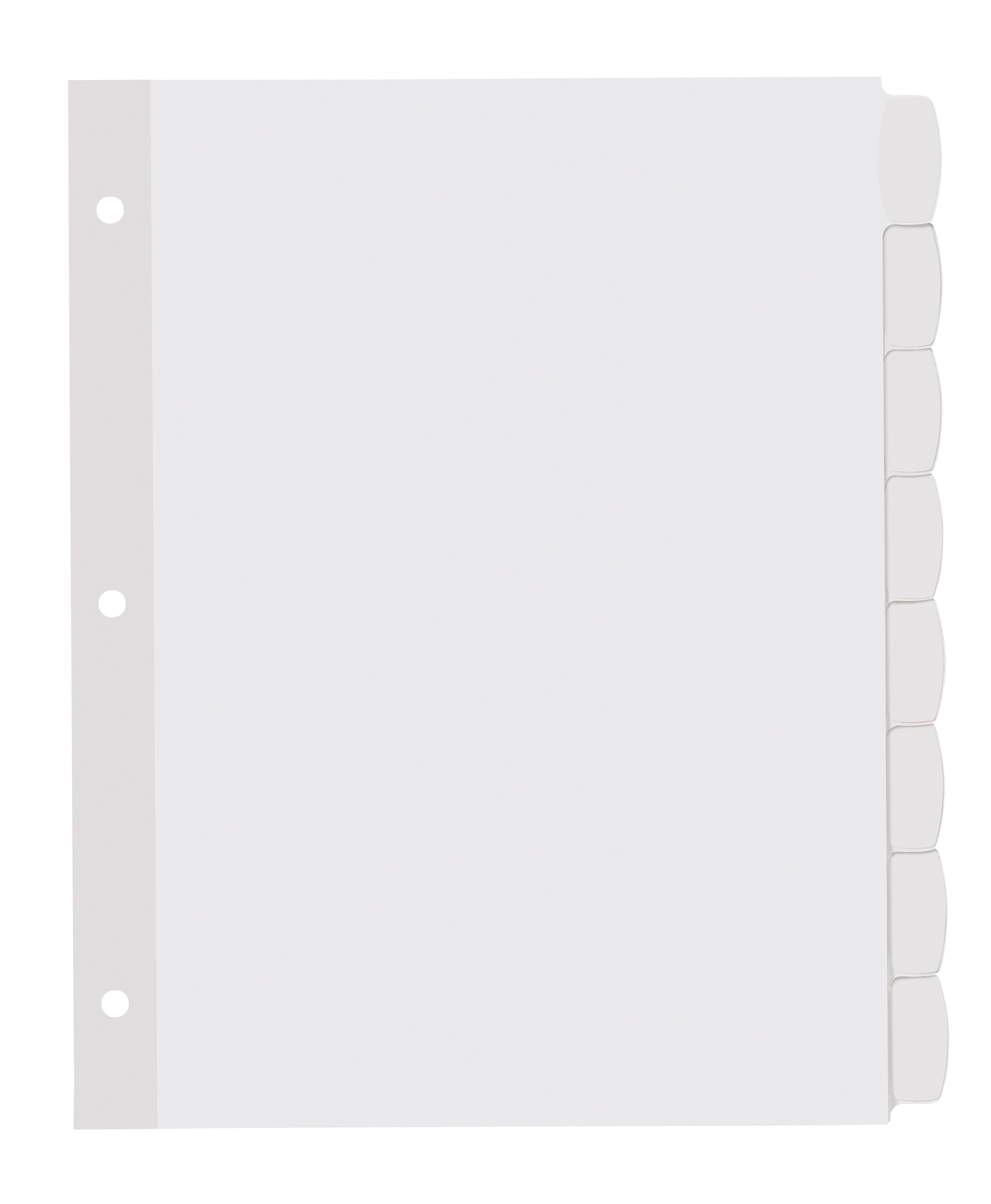 8 Tabs Avery Big Tab Printable White Label Dividers with Easy Peel 14435 20 Sets