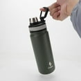 thumbnail image 4 of Water Bottle Sport, Insulated Water Bottle with Spout, 22 oz Stainless Steel Hot Cold Cup with Sport Top, Ozizo Thermos Double Wall, Leakproof Flip Top Lid, 4 of 7