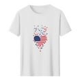 thumbnail image 4 of Busydd Independence Day T Shirts for Man Casual Comfortable Cotton T Shirts Round Neck Short Sleeve Summer Tops 4th of July American Flag Print Patriotic Tees, 4 of 5