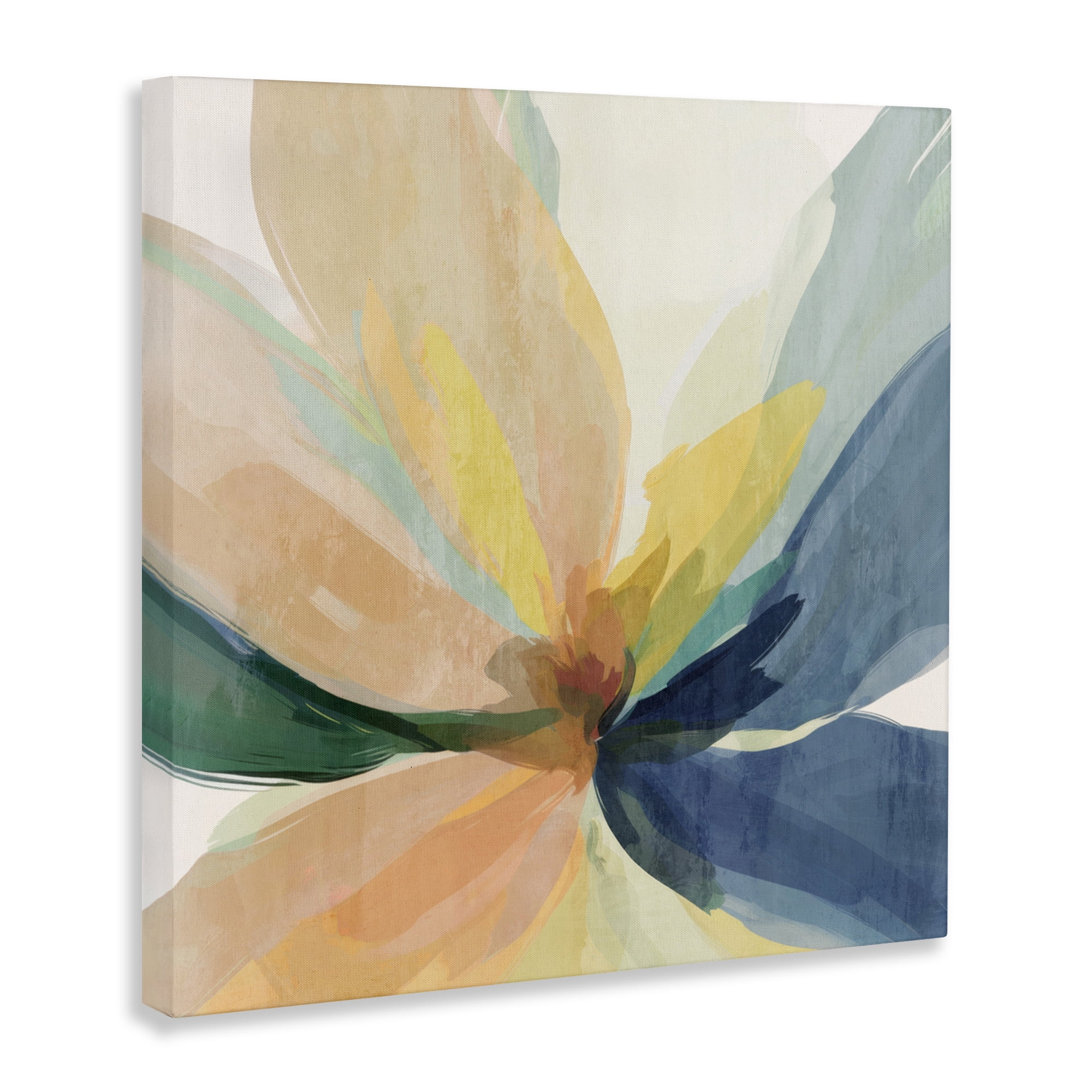 Flared Abstract Neutral Petals Canvas Wall Art, design by Irena Orlov