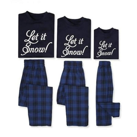 Christmas Family Matching Plaid Pajamas Pjs Sets Christmas Sleepwear Homewear Nightwear for Mom Bad (Best Color For Sleep)