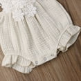 thumbnail image 4 of Newborn Baby Cute Jumpsuit Infant Girl Lace Ruffle Romper Bodysuit Clothes, 4 of 9