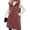 Wine, variant on IUYRTFE Women's Longline Hooded Puffer Vest Full Zip Sleeveless Winter Coat with Pockets Solid Color
