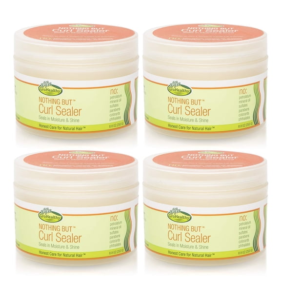 Nada más que sellador de rizos: sellador suave, no irritante, sin sulfato, hidrata y añade brillo para todo tipo de cabello natural rizado y saludable, 8.8 oz individual