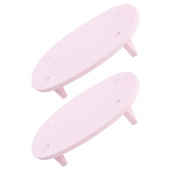 Supvox 2Pcs Decorative Miniature Furniture Table for Doll House Accessories