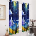 thumbnail image 3 of teenager Gazing at Starry Sky 2pcs Blackout Curtains For Living Room Bedroom Grommet Top Window Set for Left And Right Biparting Open, 3 of 6