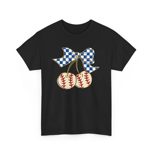 Baseball Funny Fan Retro Baseball Cherries Sports Gameday Gear Unisex T-Shirt V01281, up to size 5XL
