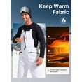 thumbnail image 4 of Pantalones de Nieve Impermeables y Aislados para Hombre FREE SOLDIER Blanco XL, 4 of 8