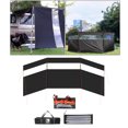 thumbnail image 3 of Parabrisas plegable para Refugio para parabrisas de pya Pared Negro Sunnimix Campamento parabrisas, 3 of 8