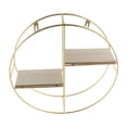 thumbnail image 1 of Estante de Pared Hierro Vintage Muestran Soporte Rejilla Pote Decoración para Oficina de Clubs Habitación Dorado l Baoblaze Estantería de pared Estante de exhibición, 1 of 8