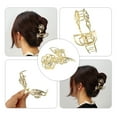 thumbnail image 6 of 1pc Metal Hair Claws Hair Clips Hair Barrettes for Women Gold Tone 4.45''x2.32''x1.18'', 6 of 7
