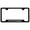 Black, variant on Nissan Pathfinder Laser Etched Logo Cut-Out License Plate Frame (Brushed Chrome)