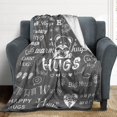 thumbnail image 2 of Warm Hugs Gift Throw Blanket,Warm and Soft Hug Blanket Inspirational Throw Blanket,Sympathy Gift Cancer Chemo Survivor Get Well Caring Gifts for Women After Surgery with Positive Gifts, 2 of 6