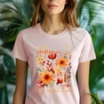 thumbnail image 5 of Just a Girl Who Loves Fall T-Shirt | Autumn Pumpkin Girl Tee | Cozy Fall Aesthetic Top, Azalea, Size 2XL, 5 of 6