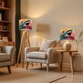 thumbnail image 6 of Lampshades 2 Pack Shark Ocean Nautical Coastal Great White Shark Open Sharp Teeth 13"x13"x10" Light Shade for Table Lamps Floor Lamps Drum Lamp Shades Lampshade Replacement Easy Assembly, 6 of 8