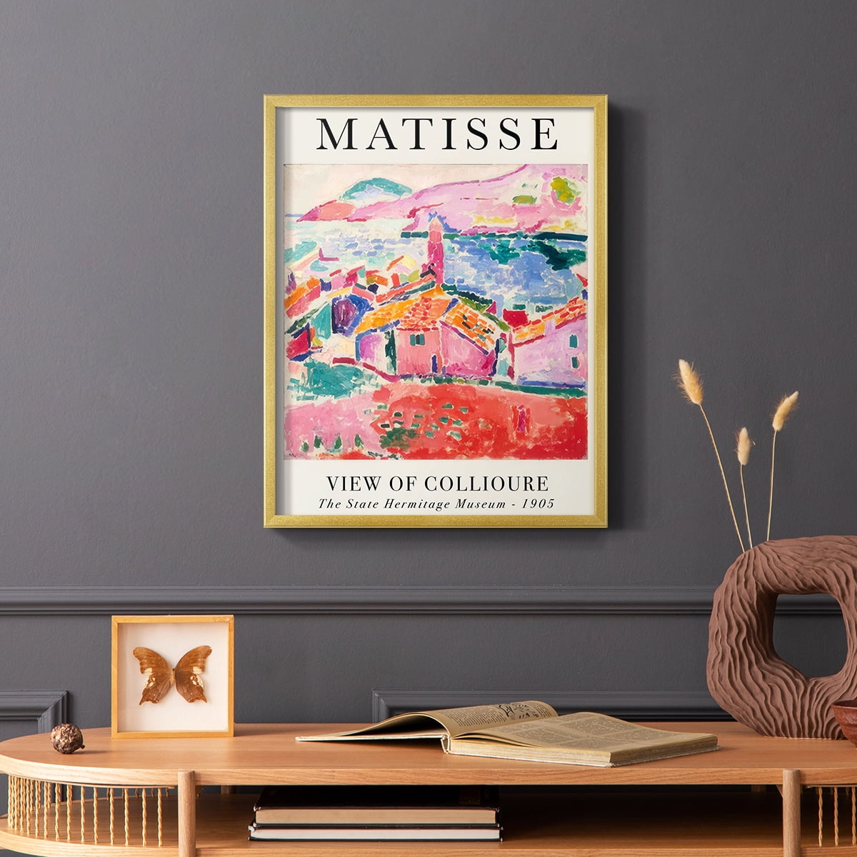 Matisse CLXXVII Framed Print in Gold Solid Wood 8 x 10 Framed Print