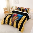 thumbnail image 2 of Erosebridal Teens Sport Baseball Lover Full Size Comforter Sets 3 Pieces,USA Flag Ice Cream Drip Waffle Bedding Sets for Boys Girls,Black Reversible,Ultra Soft Home Decor, 2 of 6