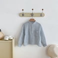 thumbnail image 6 of Fozruso Boys Striped Long Sleeve Shirt Soft Breathable Button Up Shirts for Toddler and Kids Daily Wear, 6 of 6