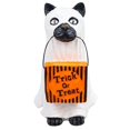 thumbnail image 2 of Estatuas Creativas Gato Y Perro Fantasma Halloween 45565+2155+12 (gato), 2 of 9