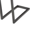 thumbnail image 4 of Simpli Home Skyler 18 inch Wide Solid Mango/Metal Industrial C Side Table in Dark Cognac Brown/Black, Assembled, 4 of 7