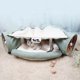 thumbnail image 2 of Pet Cat Tunnel Bed Interactive Play Toy for Ferrets  with Ball Indoor Kitten Pet Exercising Tunnel，Rabbit Collapsible Play Tube ShopWise Round, 2 of 10
