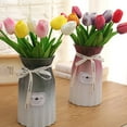 thumbnail image 3 of 5 Pcs Simulated Tulip 34cm Artificial Tulip Fake Flowers Faux Tulip Bulk Mother Day Gift for Vase Home Kitchen Wedding Spring Party Decorations, 3 of 8