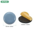 thumbnail image 3 of Uxcell 20 Pack Furniture Sliders 1" Diameter Polytetrafluoroethylene Pad Self-Adhesive Mover Glides Grey, 3 of 7