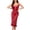 Wine, variant on Levmjia Sexy Nightgown Set For Women Lace Heart Shaped Long Skirt And Suspender Valentine Nightgown Set Comfortable Stretchy Date Night And Special Occasion