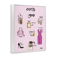 thumbnail image 2 of Stupell Industries Shabby Chic Feminine Glam Outfit of the Day White Framed Giclee Art, 24 x 30, by Tara Boone, 2 of 8