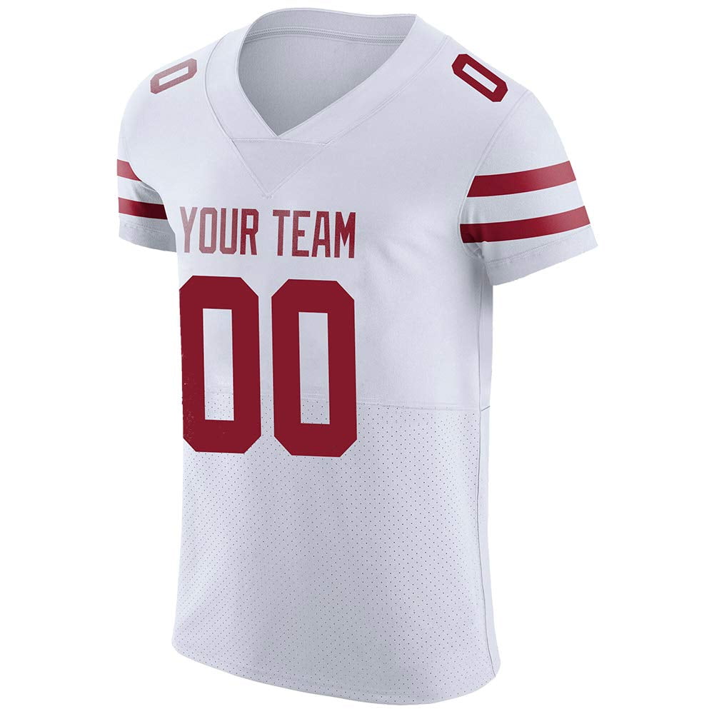 Custom Football Jersey Personalized Stitched V-Neck Uniform Designed Name & Number for Adult/Youth 
