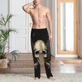 thumbnail image 4 of KLL Mens Pajama Pants for Men,Mens Lounge Pants,Funny Gifts for Men,Men's Pajama Bottoms Gothic Winged Skull -X-Large, 4 of 5