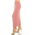 thumbnail image 2 of Women's Casual High Waist Back Slit Solid Bodycon Pencil Midi Skirt S-3XL, 2 of 6