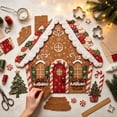 thumbnail image 2 of Clearance! DIY Crafts Christmas Patchwork Fabric Art Kit Handmade Set Sewing Supplies Holiday Project Felt Applique Material Package Home Decoration Gift Adult Beginner, 2 of 5