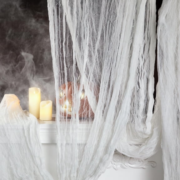 Ebaokuup 400" x 85" Extra Large Halloween Bloody Creepy Cloth, White Gauze Decoration