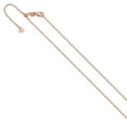 thumbnail image 2 of 14K Rose Gold Box Chain Styles Necklace Adjustable .8 mm 22 inch 0.8, 2 of 6