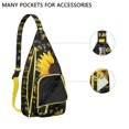thumbnail image 3 of Butterfly Sunflower Backpack - Whimsical Floral & Insect Motifs, Compact Anti-Theft Pack, 3 of 4
